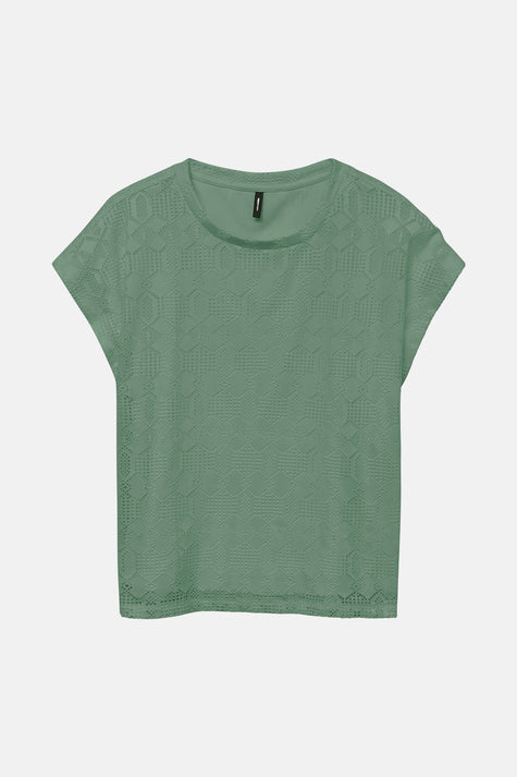 VMNINA SS CROCHET O-NECK T-SHIRT JRS BTQ