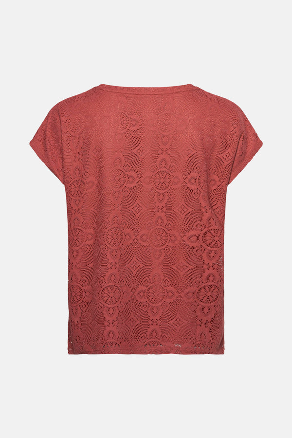 Blouse (korte mouwen) Bruin - VERO MODA®