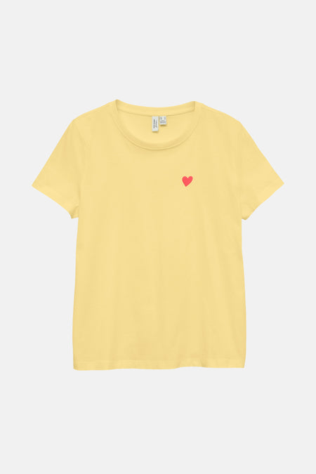 T-shirt met korte mouwen - geel