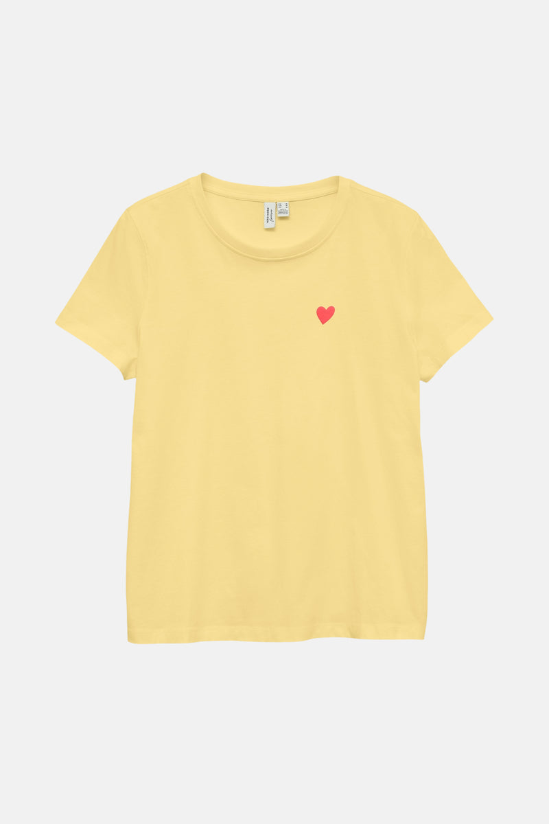 T-shirt met korte mouwen - geel