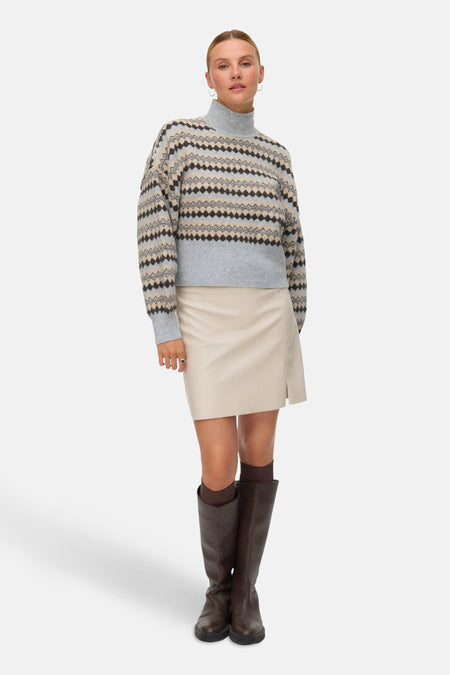 Pull met rolkraag - Multicolor