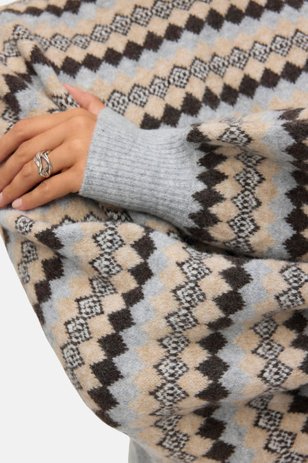Pull met rolkraag - Multicolor