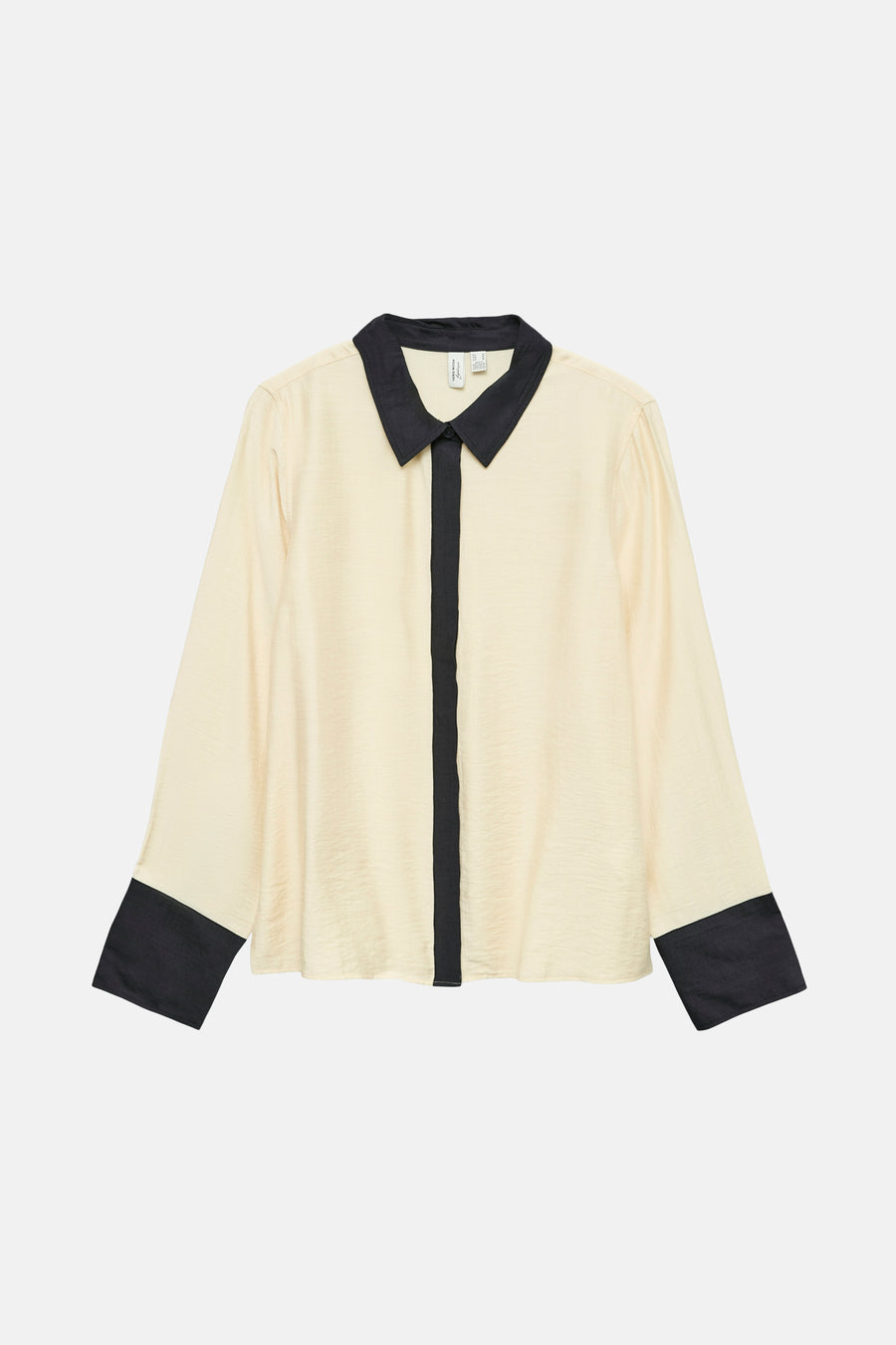 Hemd met lange mouwen - beige
