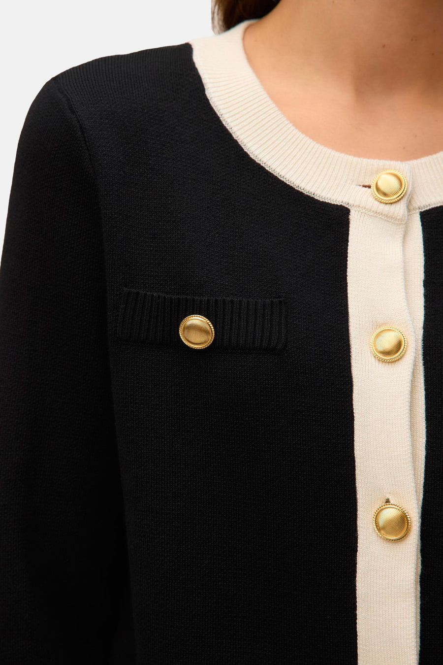 VMOLI LS O-NECK CARDIGAN