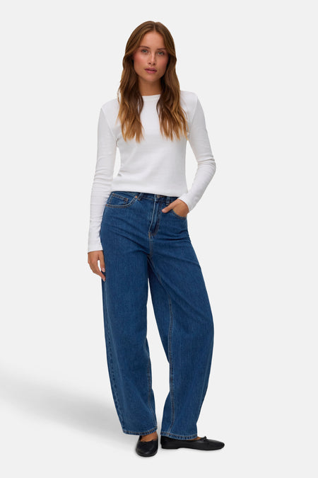 BILLIE - mid blue denim