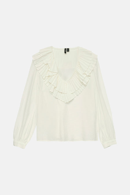 Blouse met lange mouwen - wit
