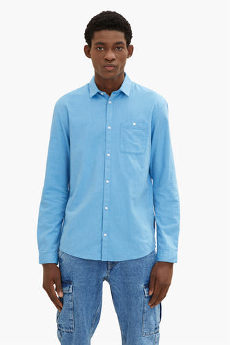 Hemd met lange mouwen - blauw