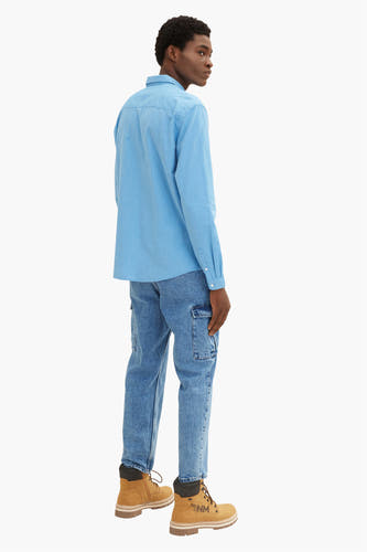 Hemd met lange mouwen - blauw