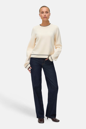 Trui met ronde hals ecru - VERO MODA® - VERO MODA®