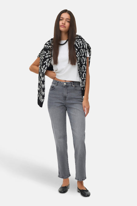 AMARA - mid grey denim
