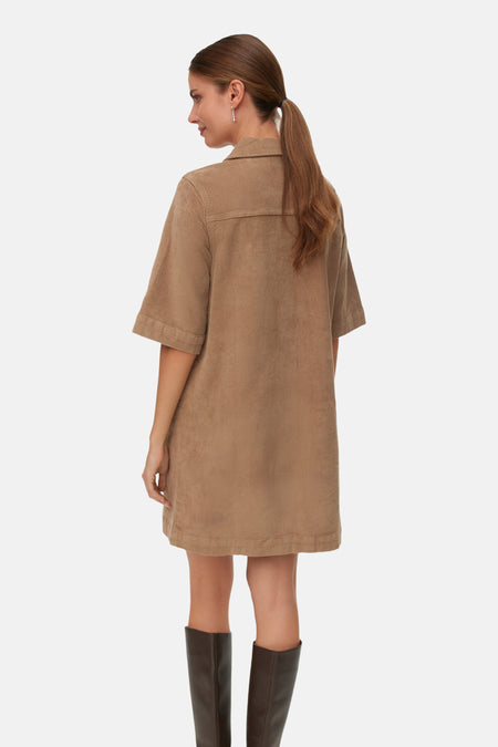 VMFENJA 2/4 SHORT CORDUROY DRESS NOOS