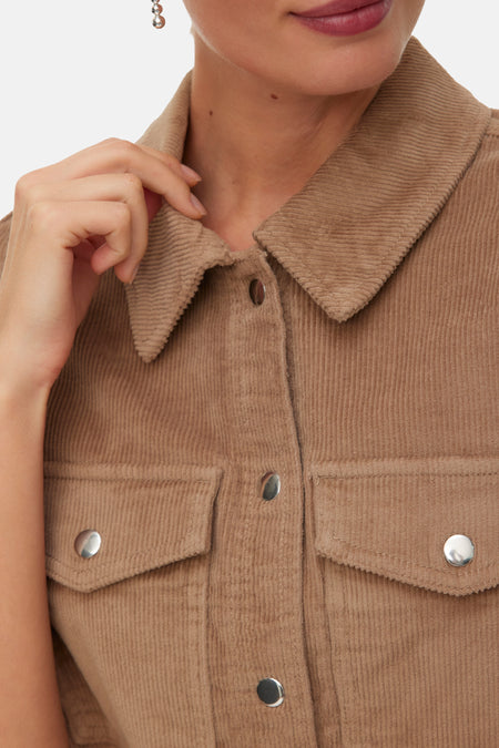 VMFENJA 2/4 SHORT CORDUROY DRESS NOOS