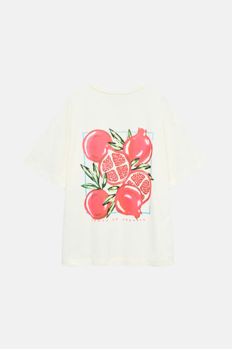 T-shirt met korte mouwen - Ecru