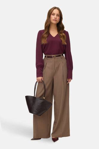 Blouse met lange mouwen - Bordeaux - VERO MODA®