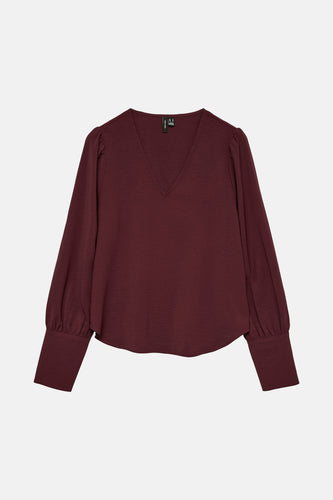 Blouse met lange mouwen - Bordeaux - VERO MODA®