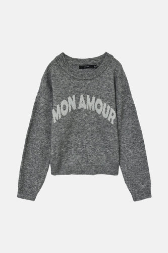Pull à col rond - gris - VERO MODA® - 5