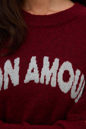 Pull met ronde hals - rood - VERO MODA® - 5