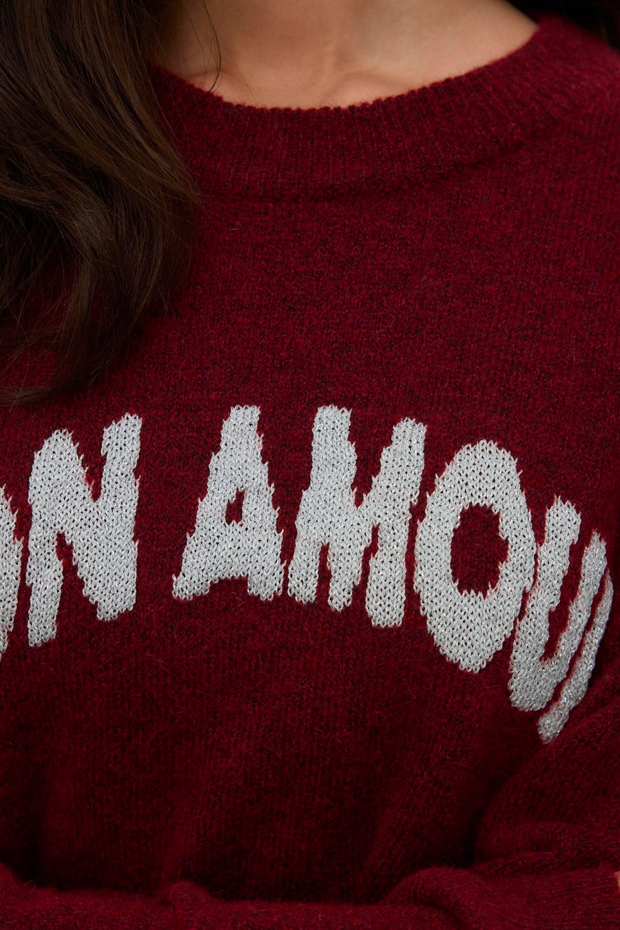 Pull met ronde hals - rood - VERO MODA® - 4