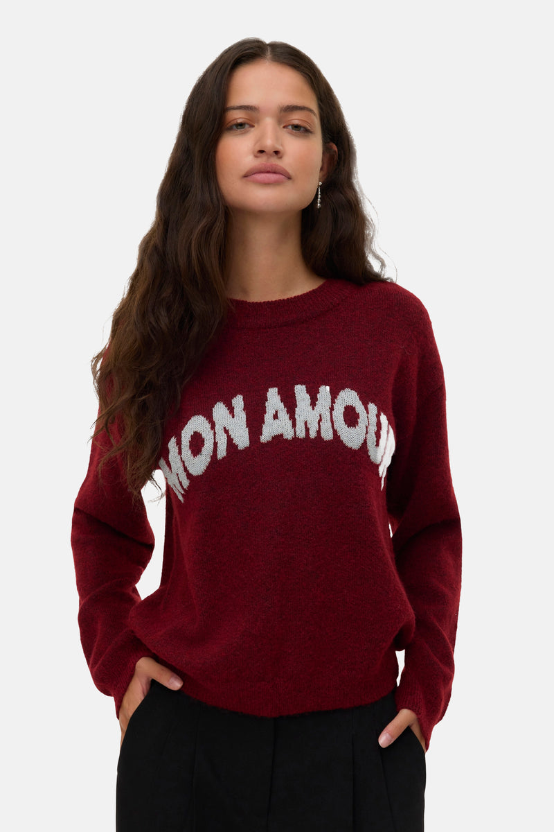 VMAMOREMIO LS O-NECK PULLOVER BOO WA
