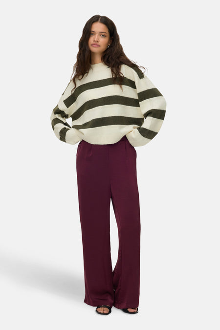 Pull met ronde hals - multicolor