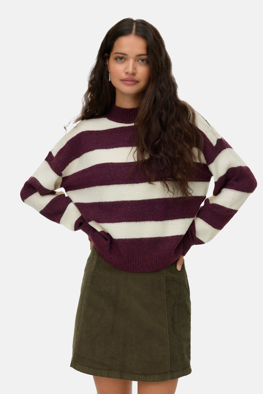 Pull met ronde hals - rood - VERO MODA®