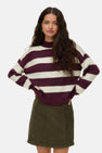 Pull met ronde hals - rood