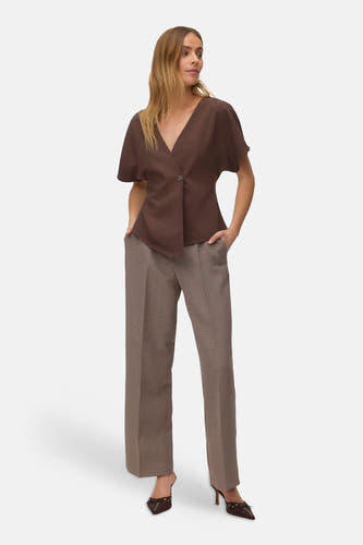 Blouse (korte mouwen) bruin - VERO MODA®