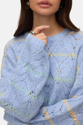 Pull met ronde hals - blauw - VERO MODA® - 4