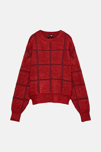 Pull à col rond - rouge - VERO MODA®