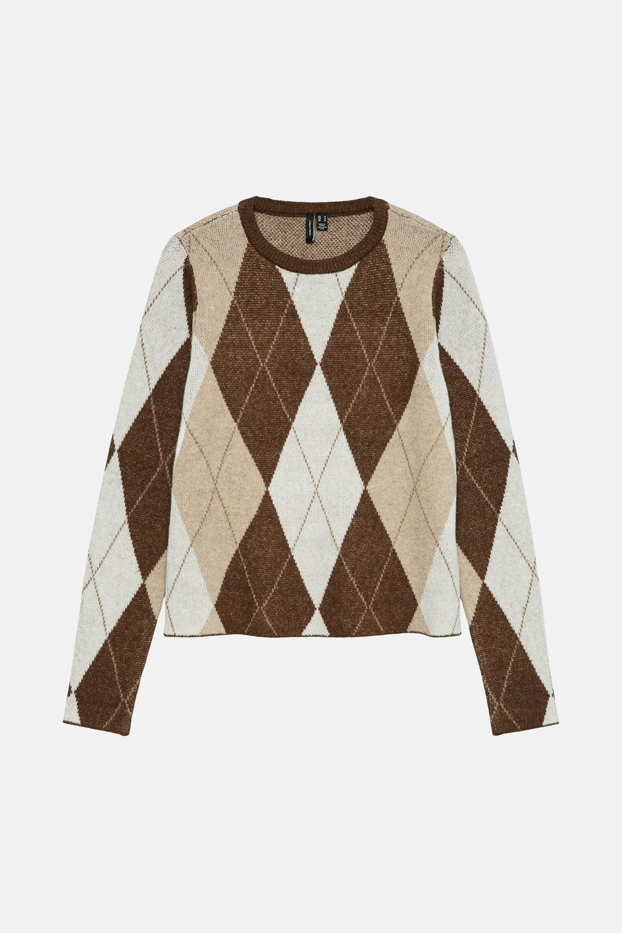 Pull met ronde hals - bruin - VERO MODA®
