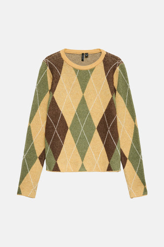 Pull à col rond - jaune - VERO MODA®