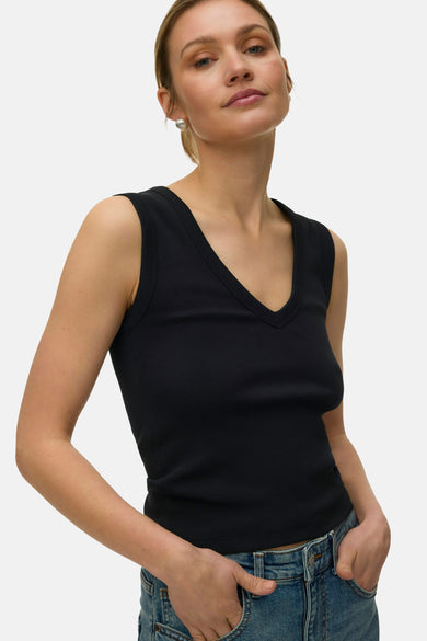 Top - zwart