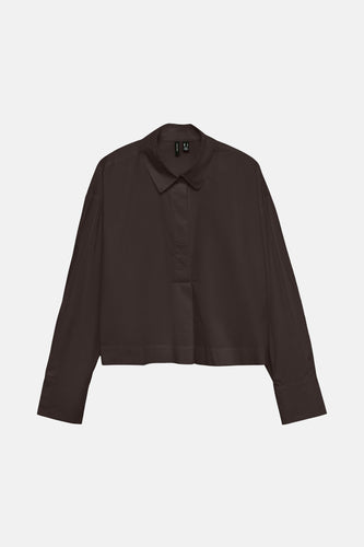Hemd met lange mouwen - bruin - VERO MODA®