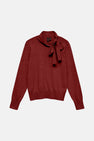 Pull met ronde hals - Bordeaux