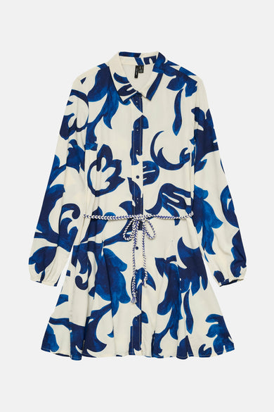 Robe Chemise VERO MODA Verte Ceinturée Manches Longues - Taille S - Neuf