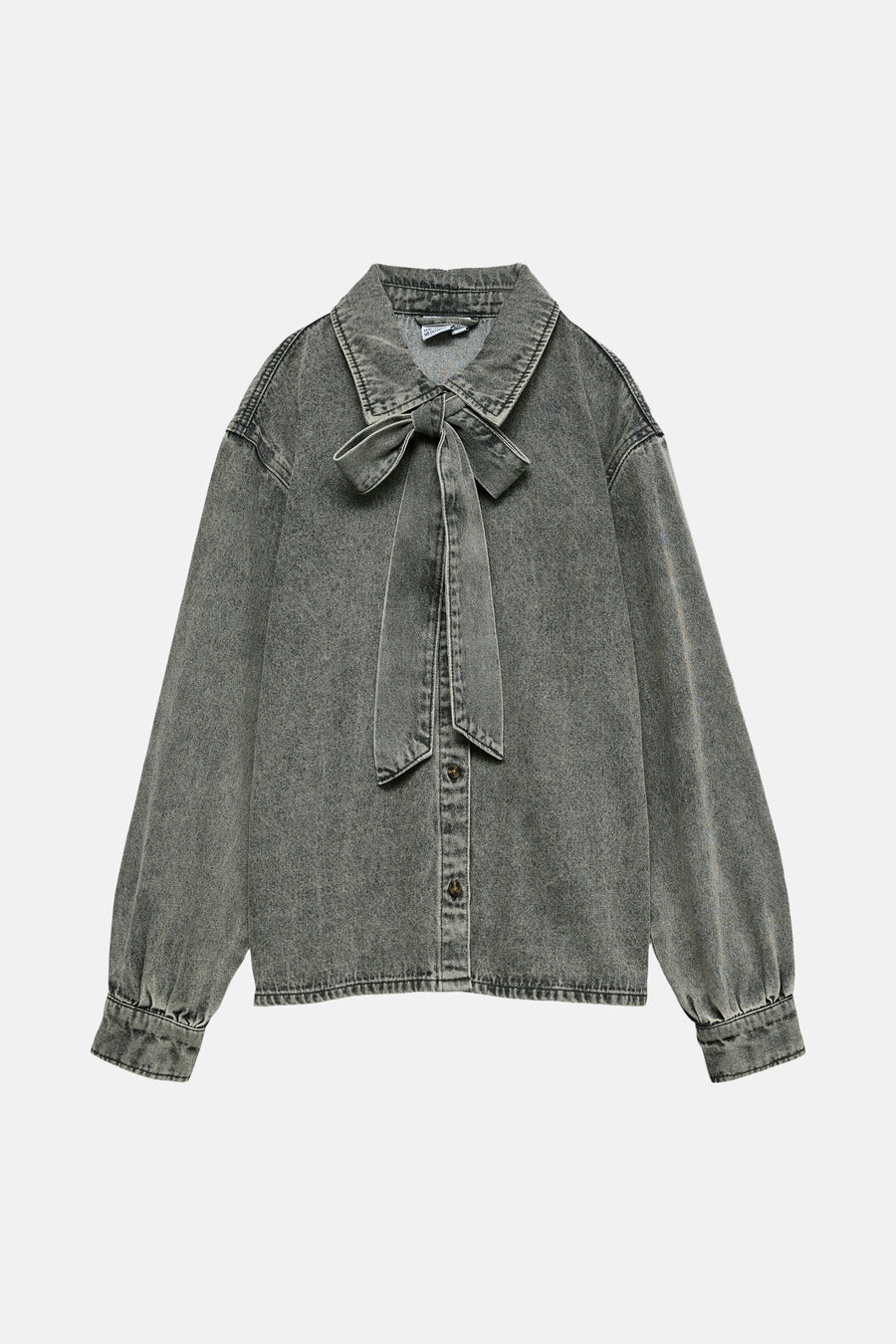 VMPAIGE LS BOW DENIM SHIRT WEH