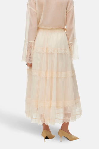 Jupe longue Écru - VERO MODA® - VERO MODA® - 4