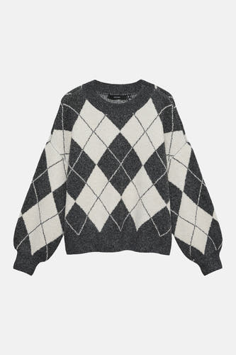 Pull col O - Dark Grey Melange