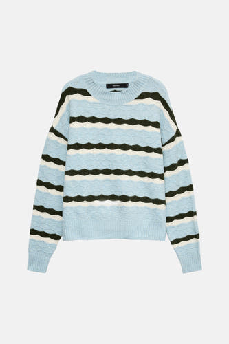 Pull O-hals - Cashmere Blue