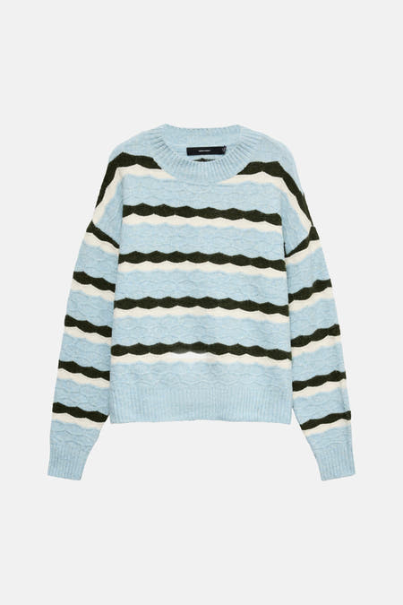 Pull O-hals - Cashmere Blue