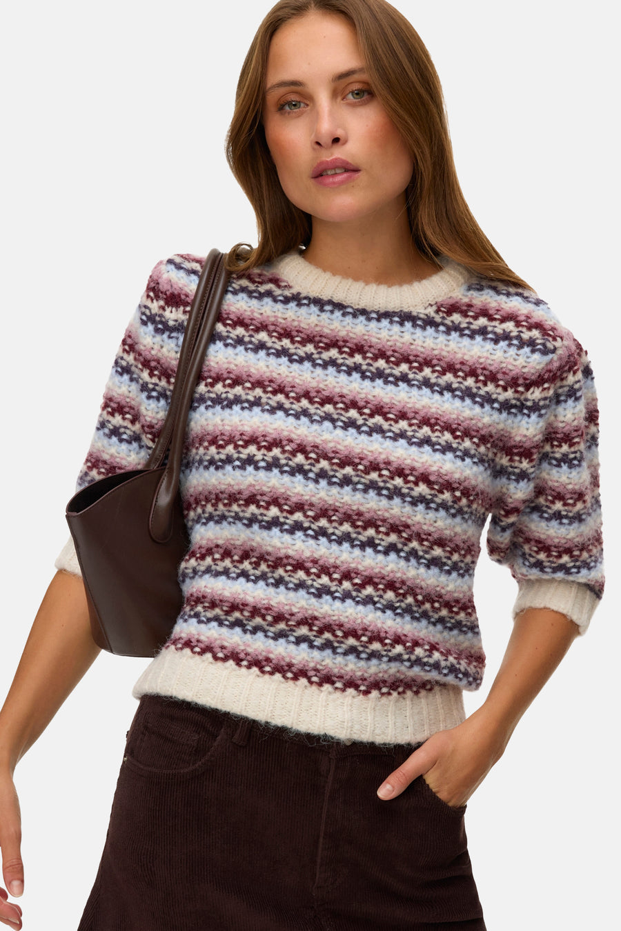 Trui met ronde hals rood - VERO MODA®
