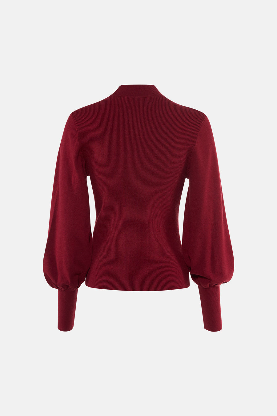 Pull col O - rouge