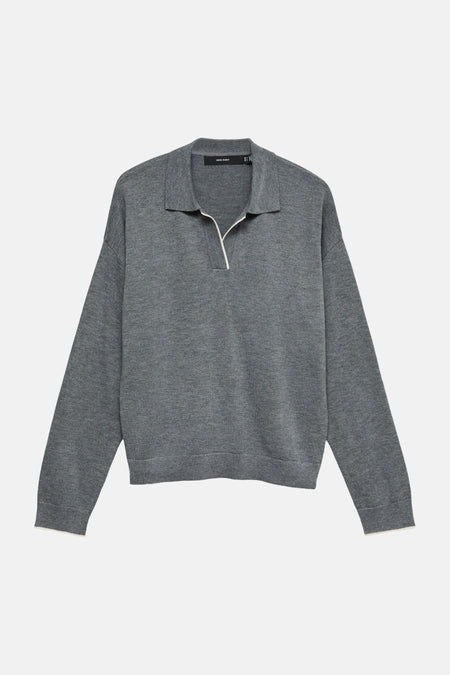 Pull col V gris - VERO MODA®