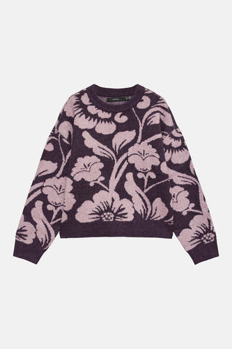 Trui met ronde hals paars - VERO MODA®