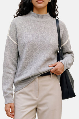 Pull à col roulant - Light Grey Melange