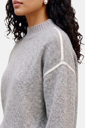 Pull à col roulant - Light Grey Melange