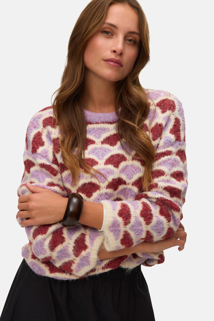Trui met ronde hals rood - VERO MODA®