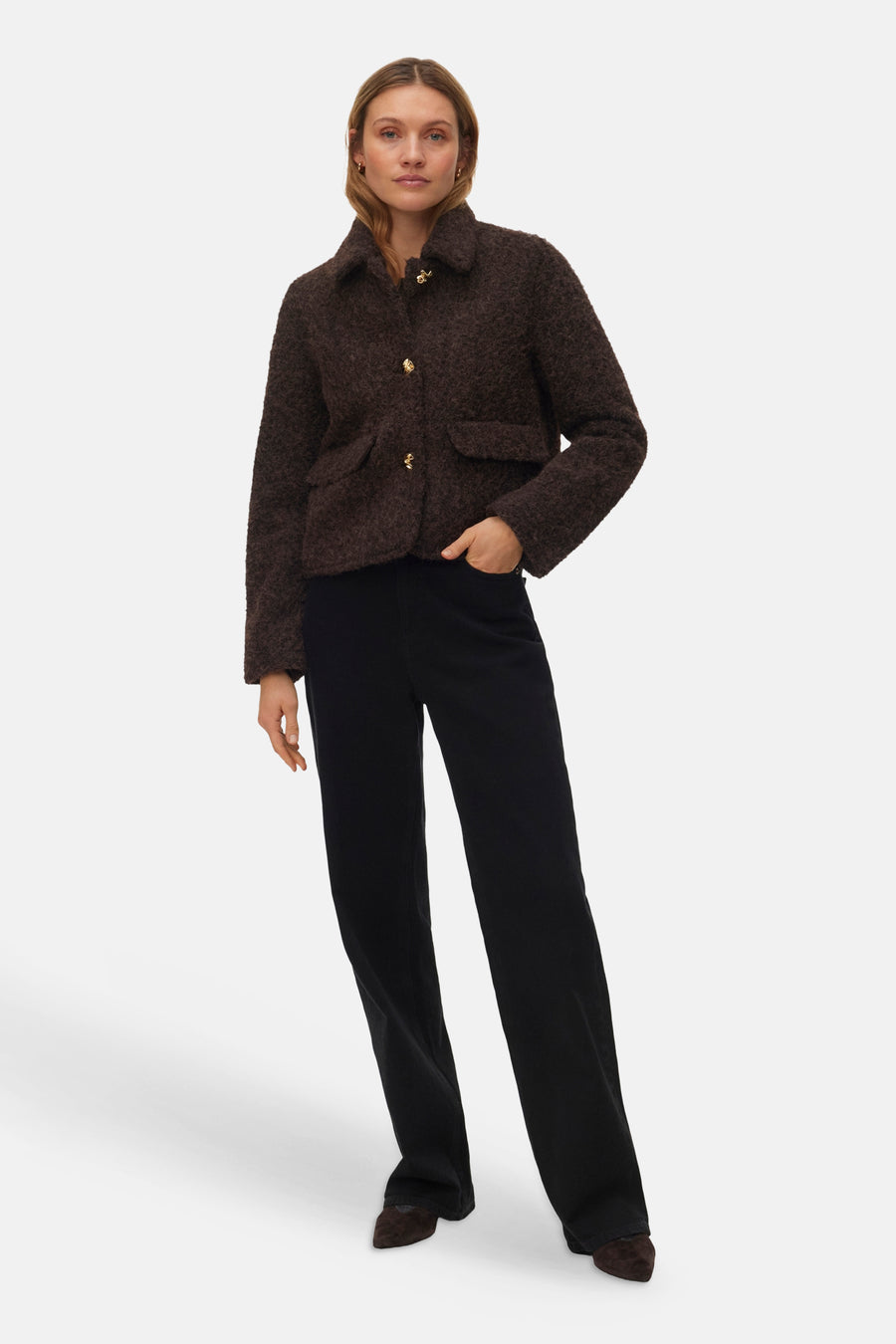 Korte jas bruin - VERO MODA®
