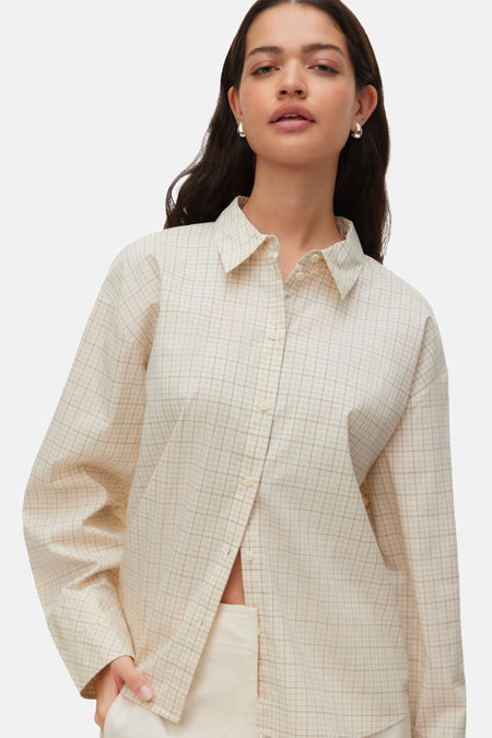 Chemise à manches longues - écru