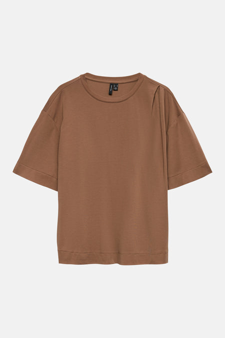 Top uni manche courte brun - VERO MODA®